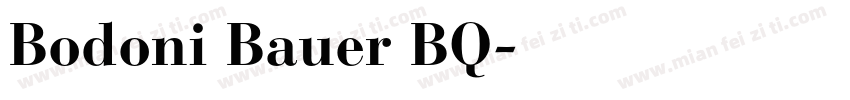 Bodoni Bauer BQ字体转换